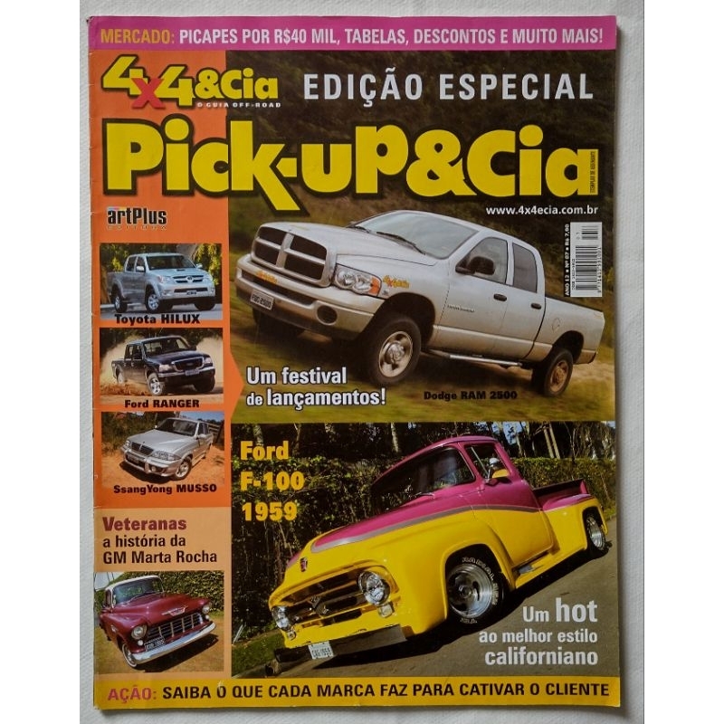 Revista Automóveis • 4x4 Especial Pick-up&cia (Edição Especial)