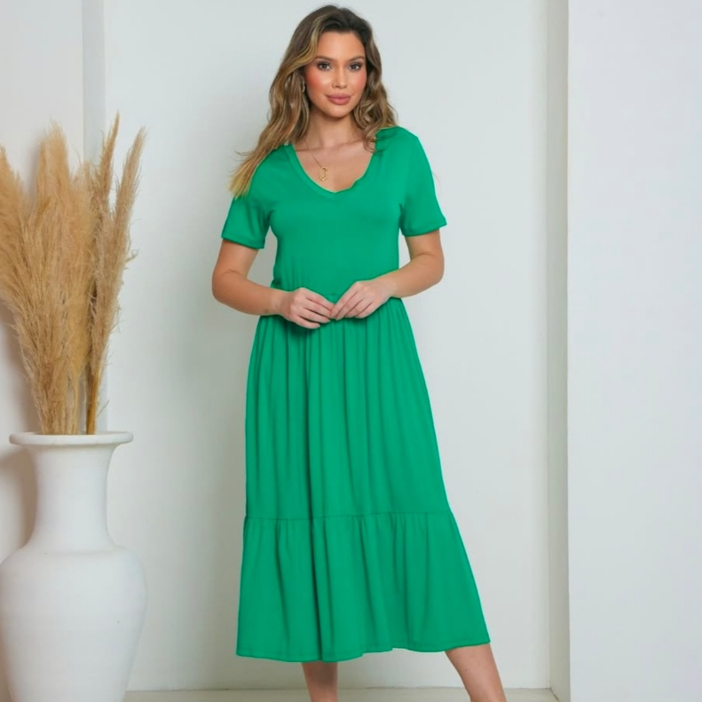 VESTIDO LONGO FEMININO VERÃO MATERNIDADE GRÁVIDA GRAVIDEZ FRESQUINHO LONGO MIDI MALHA