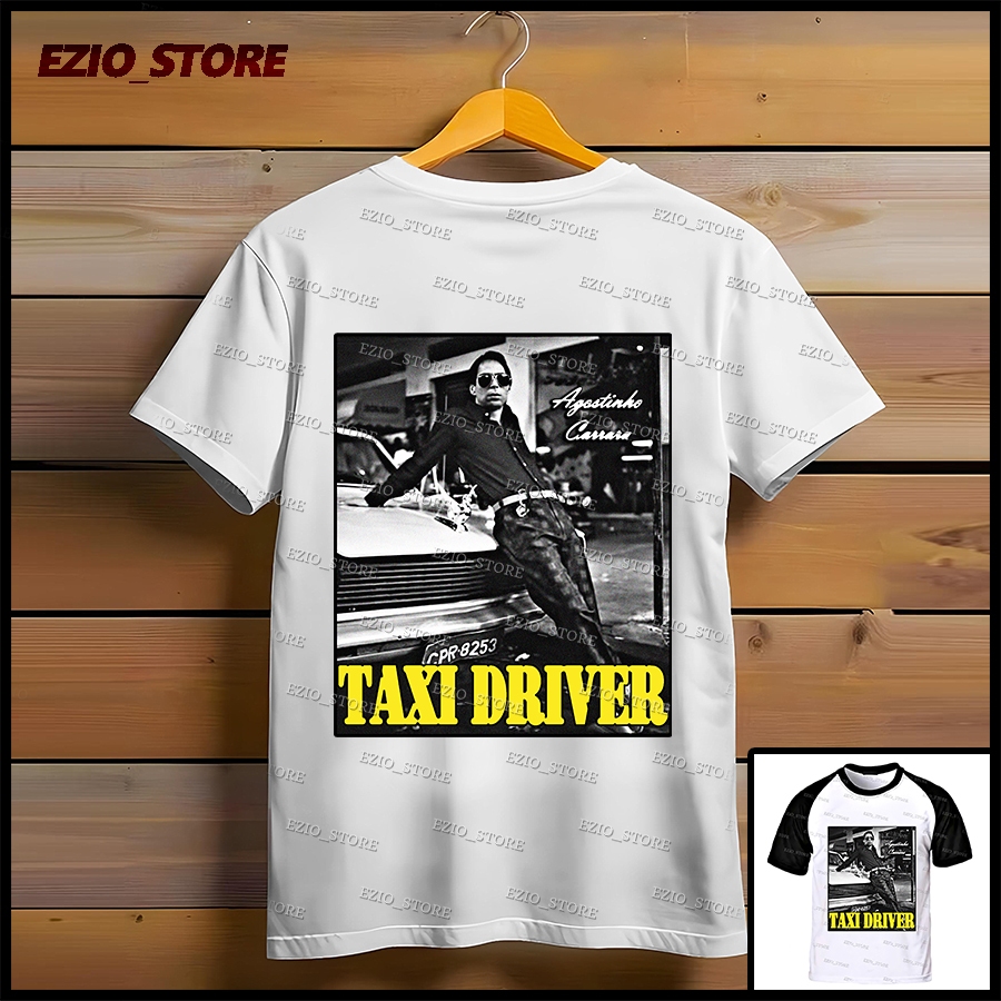 Camiseta Taxi Drive Agostinho Carrara Unissex Blusa Agostinho Carrara Camiseta Básica Camiseta Branca E Preta Meme