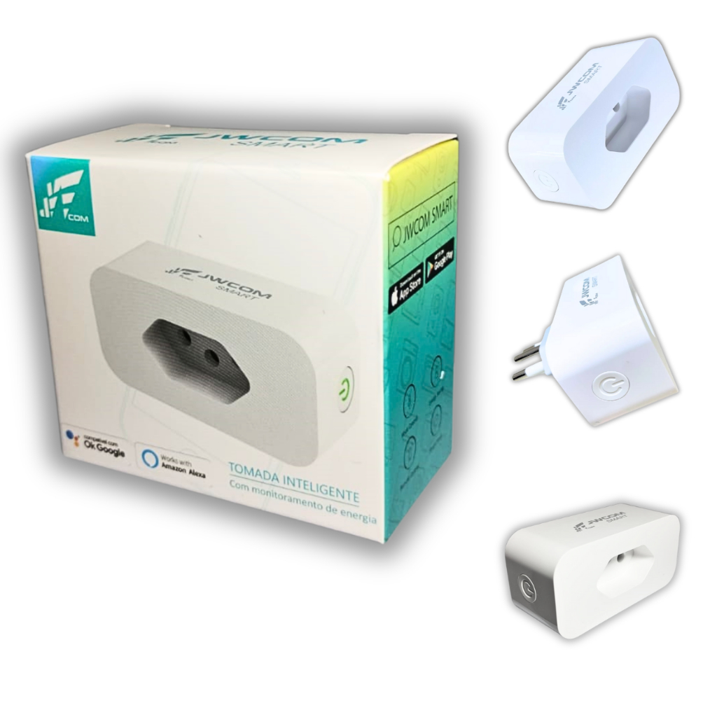 Tomada Inteligente Automação Wi-fi 20a Bivolt Alexa | Google Jwcom