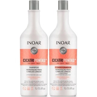 KIT INOAR CICATRIPONTAS SHAMPOO 1L + CONDICIONADOR 1L. em Oferta na Shopee