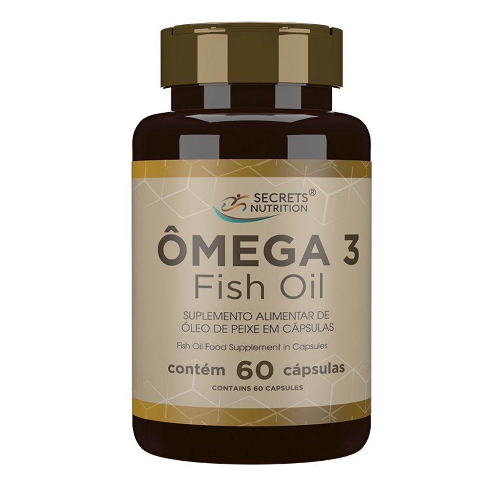 Ômega 3 Óleo de Peixe Fish Oil Supplement In 60 Cápsules Secrets Nutrition
