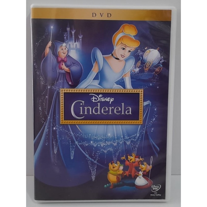 DVD Original Cinderela Animação Clássica Disney (1950) Mídia Impecável