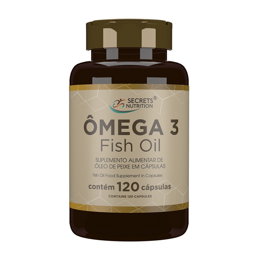 Ômega 3 Óleo de Peixe Fish Oil Supplement In 120 Cápsules Secrets Nutrition