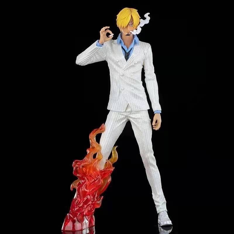 Action figure boneco colecionáveis super detalhado One Piece personagem Sanji Luffy Sabo Ace Zoro