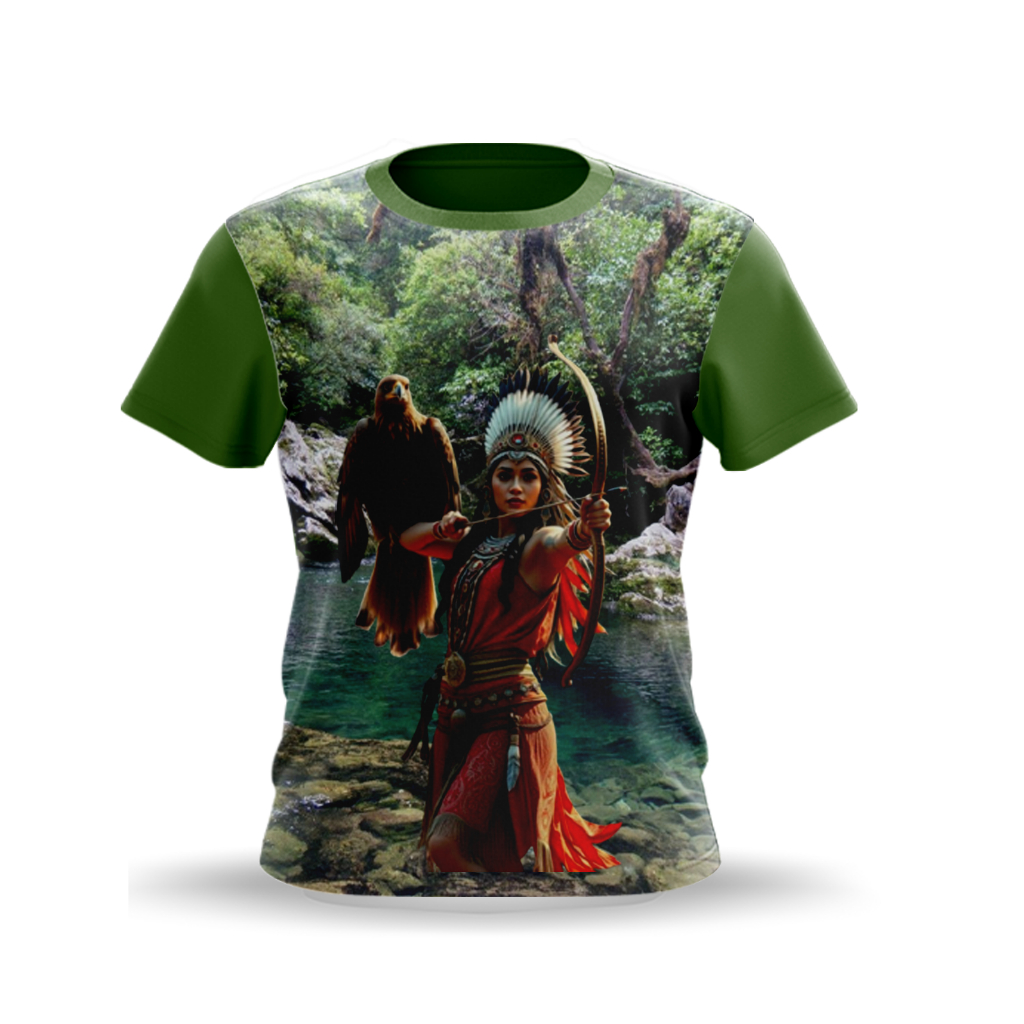 CAMISETA CABOCLA SETE PEDREIRAS UMBANDA & CANDOMBLÉ - TECIDO DRYFIT - SUBLIMADA - COD.731