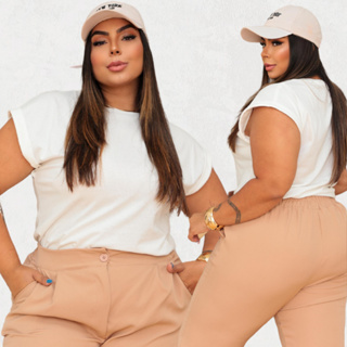 Blusa Plus Size Japonesa Lisa Camisa 100% Algodão em Oferta na Shopee