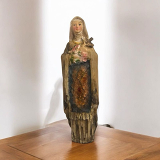 Imagem Estilizada Santa Terezinha 15 cm Resina Importada em Oferta na Shopee