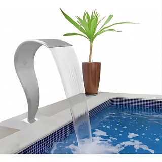 Cascata Design E Lazer Naja Média 75cm X 23cm Aço Inox em Oferta na Shopee