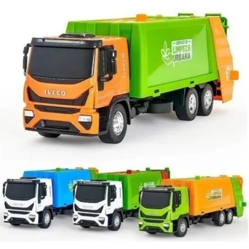Caminhão Brinquedo Iveco Coletor de Lixo - Usual Brinquedos