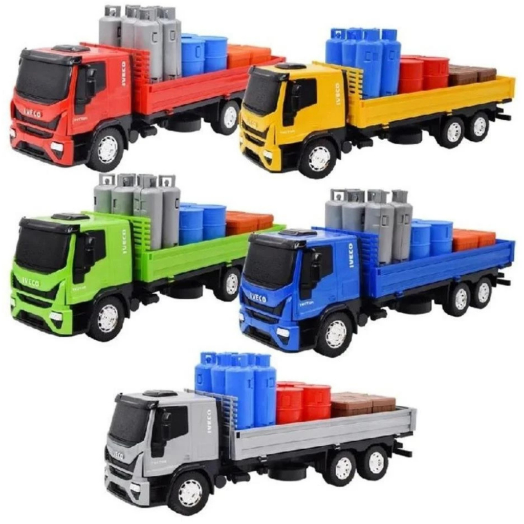 Caminhão Miniatura Iveco Tector Expresso Com Acessórios - Usual Brinquedos em Oferta na Shopee