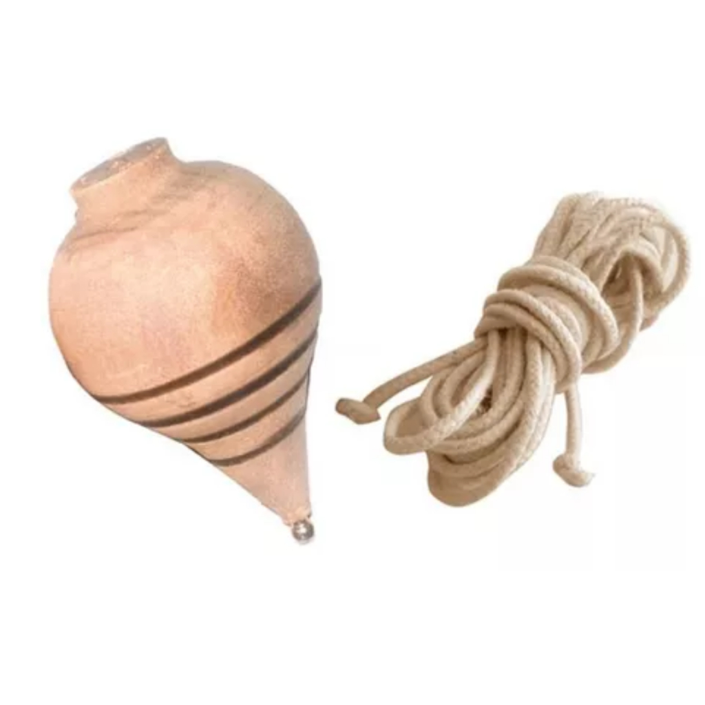 Kit 1/2/3 Pião De Madeira Com Fieira Brinquedo Antigo Crianças Adulto Unissex Brincadeira Jogo