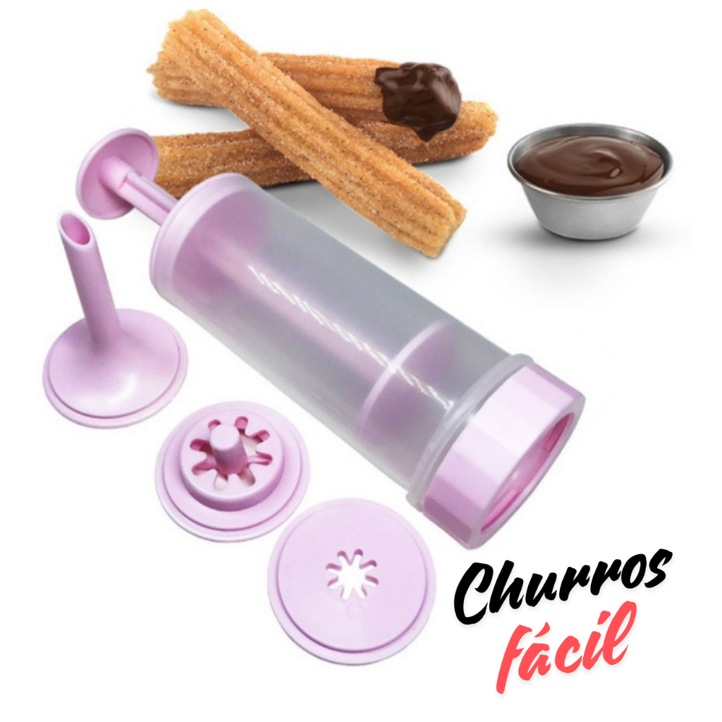 Máquina De Fazer Churros Doces, Salgados Manual em Oferta na Shopee