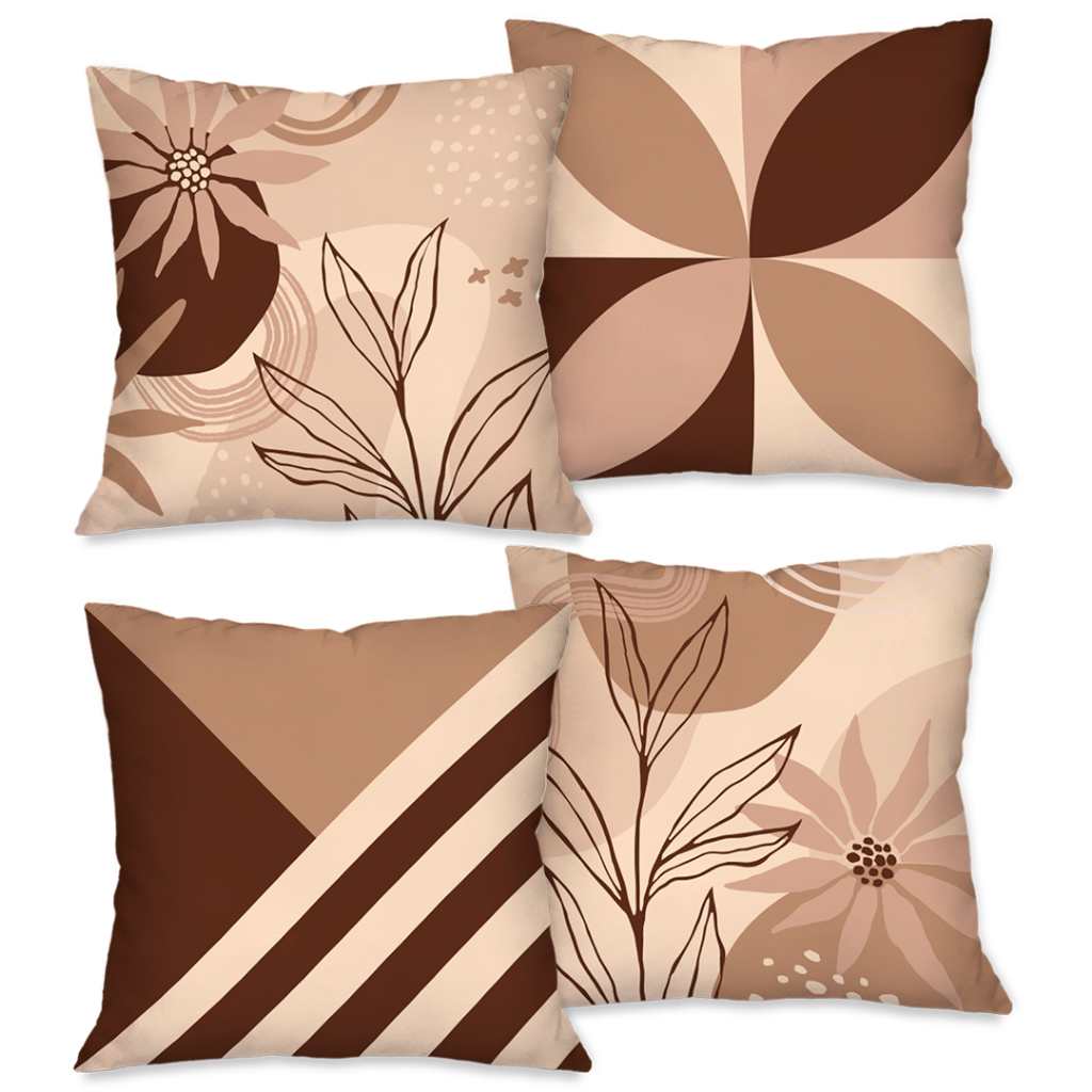 Kit com 4 Capas para Almofada Decorativas 45X45cm Casa-Sofá em Oferta na Shopee