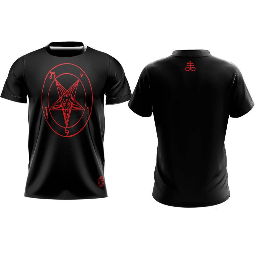 CAMISETA PENTAGRAMA INVERTIDO