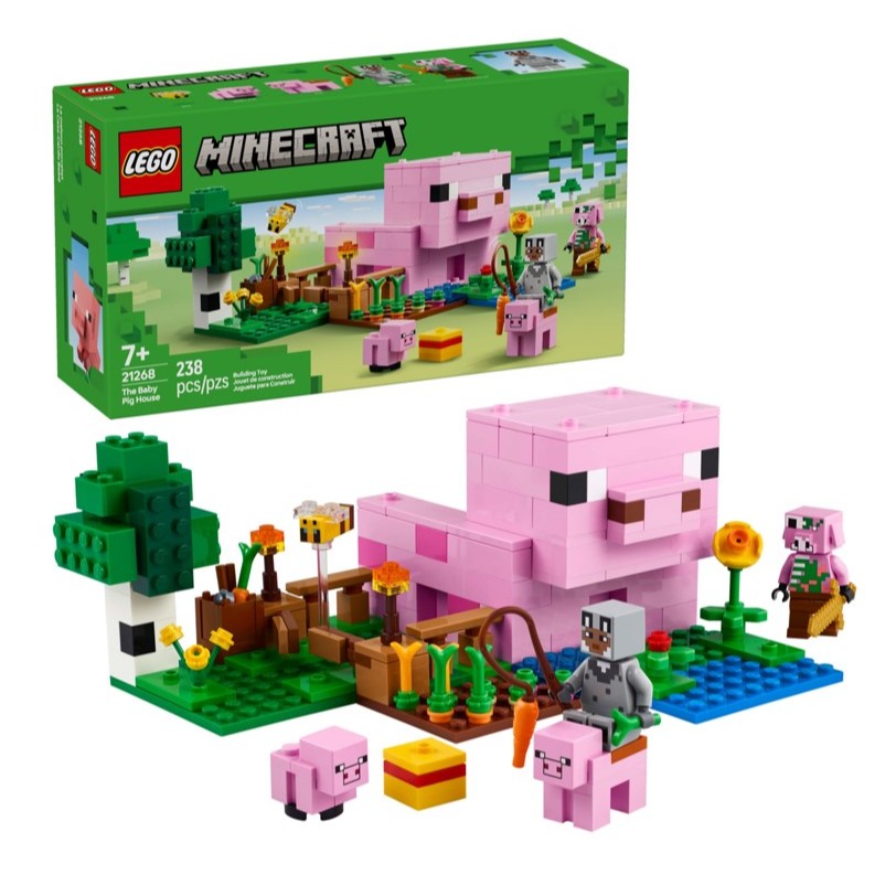 Lego Minecraft A casa do porquinho 21268 em Oferta na Shopee