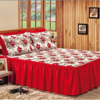 colcha casal estampada floral de oxford em Oferta na Shopee