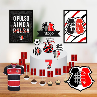 Kit Festa Só Um Bolinho TIME SANTA CRUZ Enviar Nome/Idade IMEDIATAMENTE em Oferta na Shopee