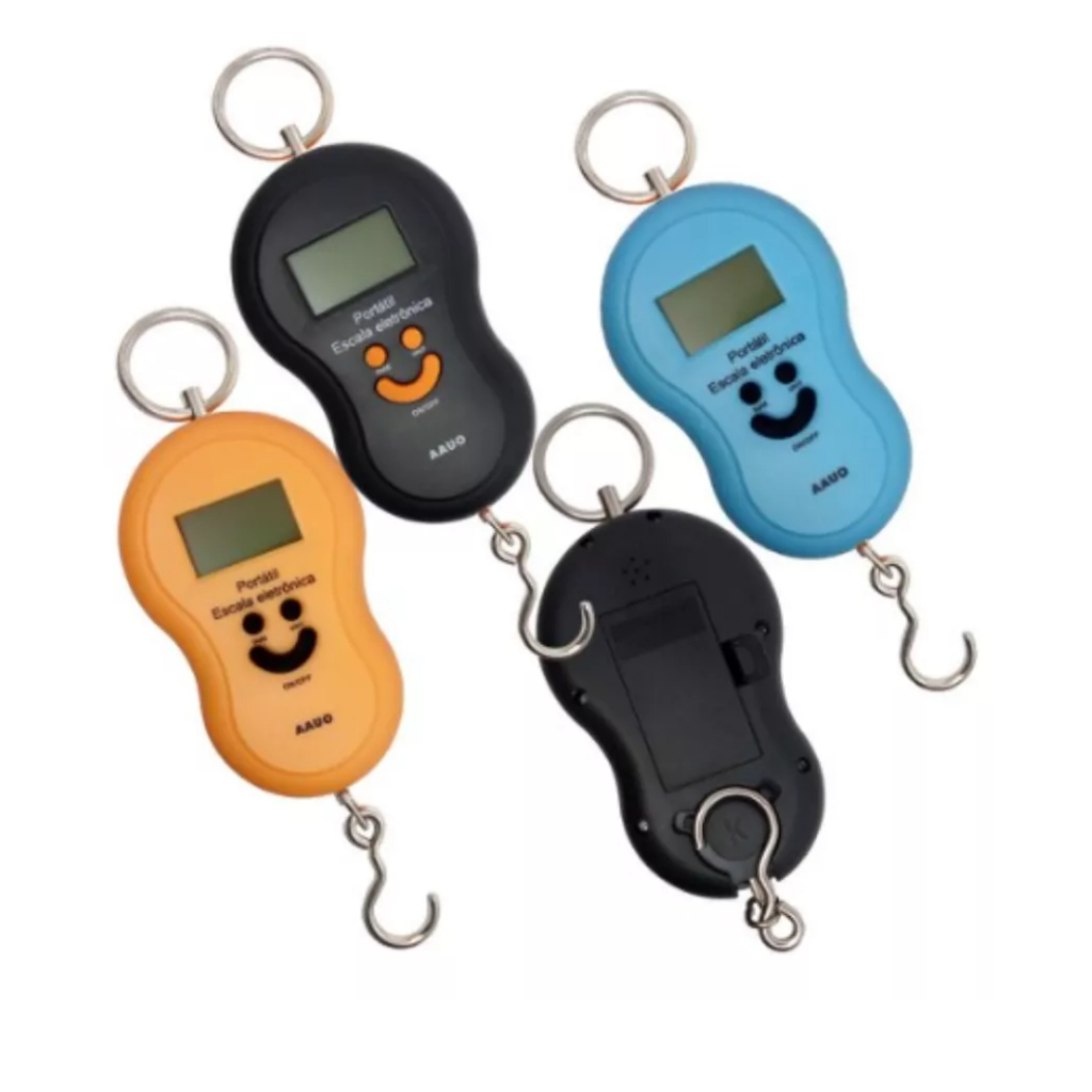 Kit 5 Balança Digital Mão de Mala, Pesca, Aeromodelismo e Feira