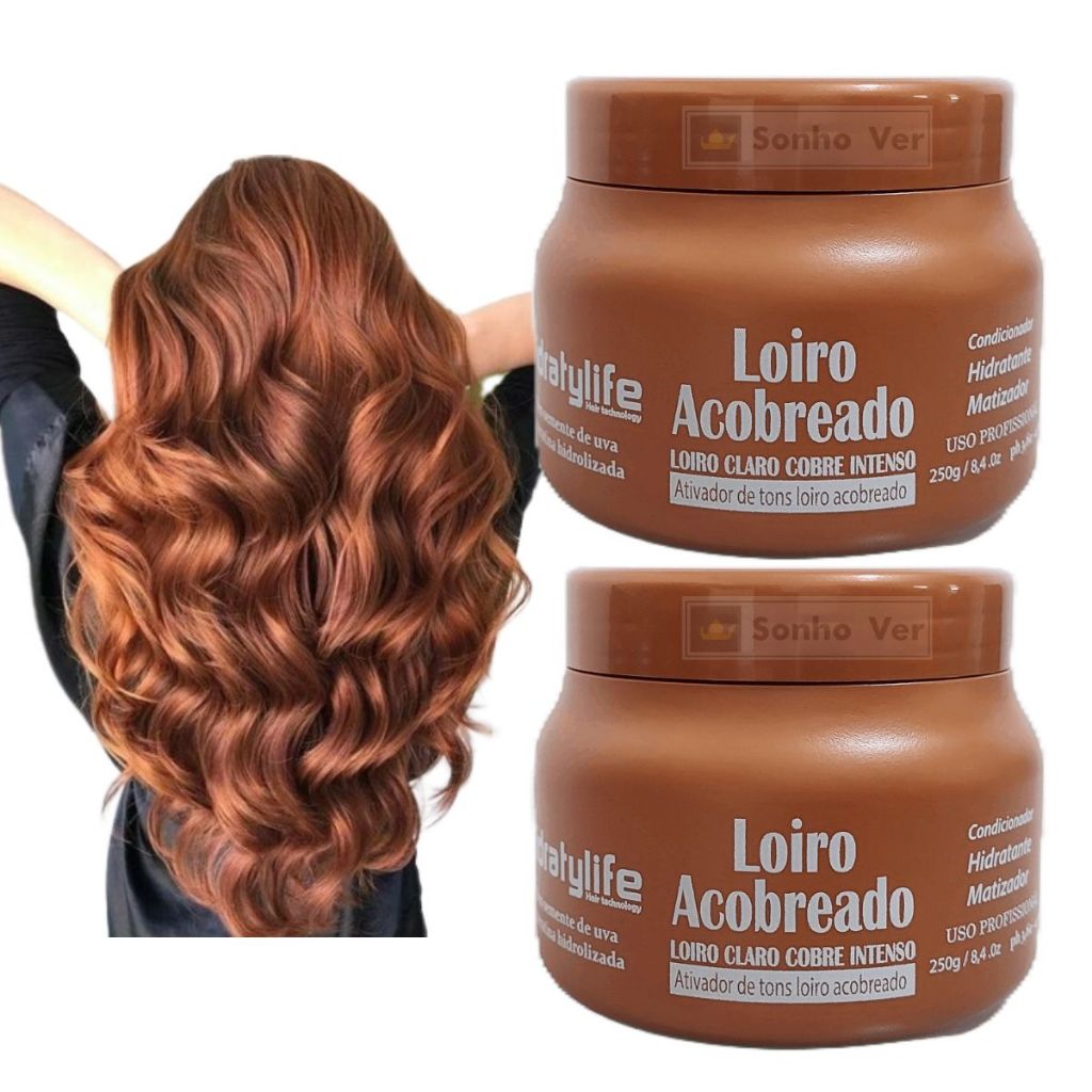 Matizadora Tons Louro Acobreado 500g Hidraty Mairibel