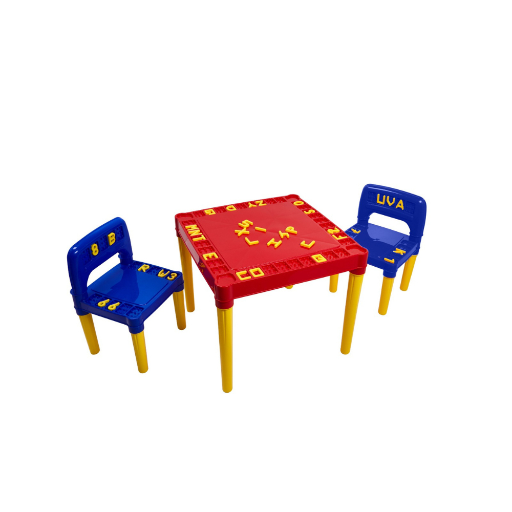 Mesa Mesinha Didatica Infantil Com 2 Cadeiras