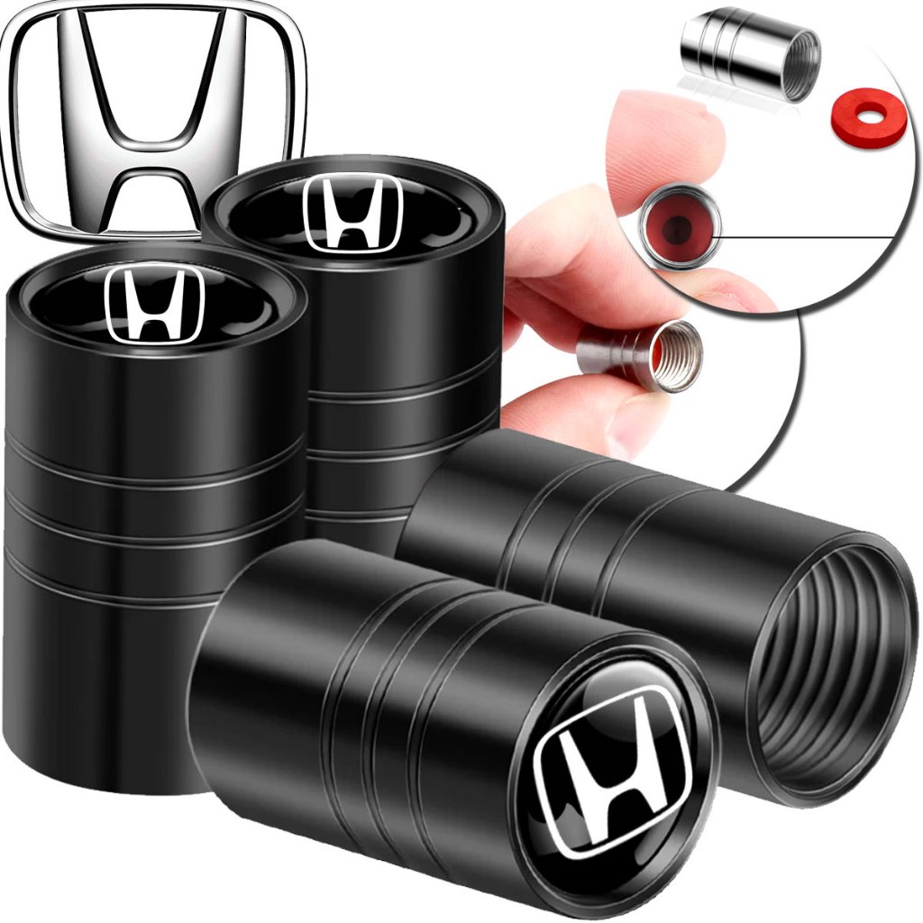 Kit 4 Bicos Pneus Kit Honda Bico Roda Metal Fit HRV Civic Válvula Pneu CRV Pcx City Wrv Não enferruj