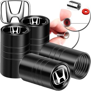 Kit 4 Bicos Pneus Kit Honda Bico Roda Metal Fit HRV Civic Válvula Pneu CRV Pcx City Wrv Não enferruj