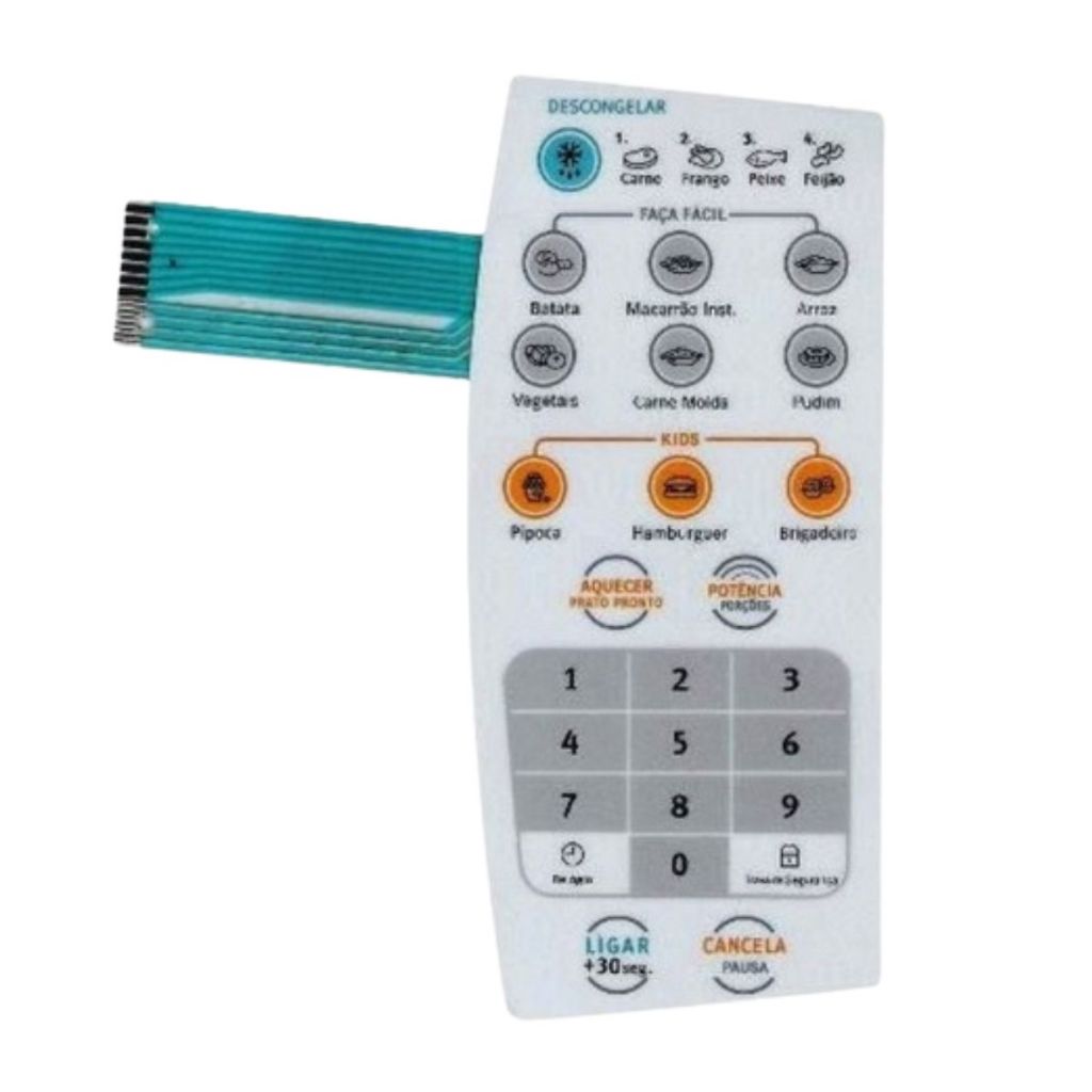 Teclado Membrana Microondas Electrolux MEF 28 MEF28 em Oferta na Shopee