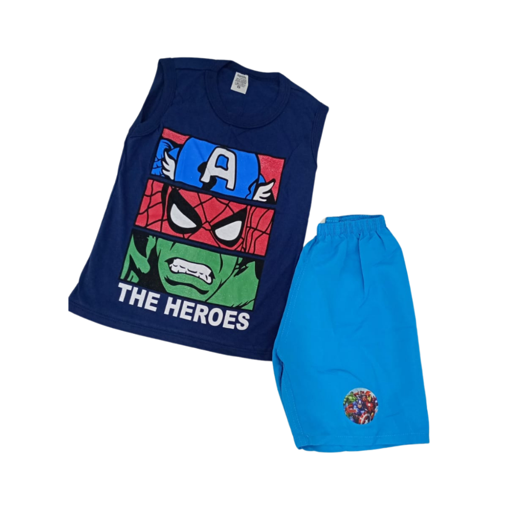 Conjunto de menino infantil, shorts camiseta criança tamanho 8 personagem