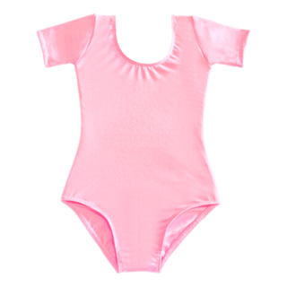 Collant Infantil Meia Manga Suplex Preto ou Rosa Bailarina em Oferta na Shopee