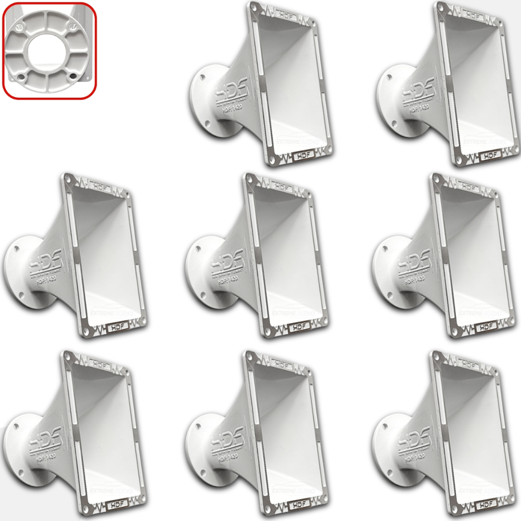 Corneta Hdf Cone 1420 Branca 2 Polegadas Aluminio 8Unid em Oferta na Shopee