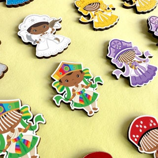 Imãs Decorativos de Geladeira Orixás Infantil Fofo Cute Mdf Adesivado 5 cm Magnético em Oferta na Shopee