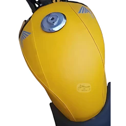 Capa Do Tanque Para Moto Cbx 250 Twister 2000 Ate 2008 Amarela