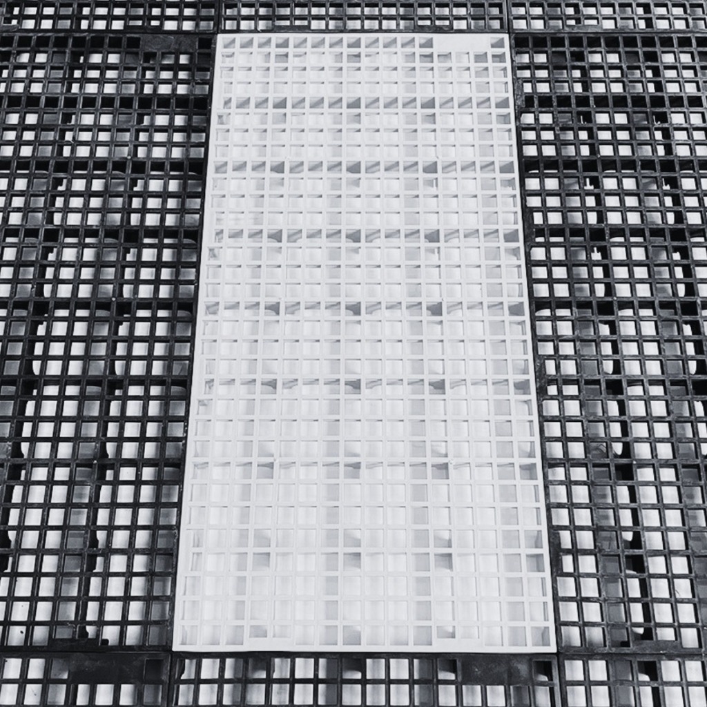 Piso Plástico Pallet Estrado Canil Higiênico 25x50 Branco