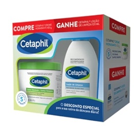 Kit Cetaphil Creme Hidratante 453g + Loção de Limpeza 120ml em Oferta na Shopee