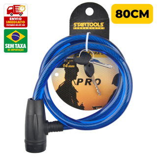 Cadeado para Bike Capacete Estepe Aço com Chave Startools AR0306 AR0307 em Oferta na Shopee