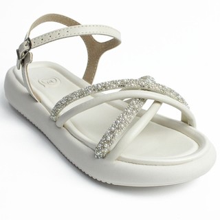 Sandália Molekinha Infantil Menina Strass Fivela 2359.102 Perola em Oferta na Shopee