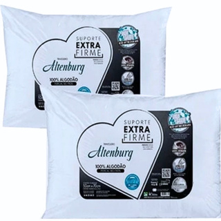 2 Travesseiros Altenburg Suporte Extra Firme 180 Fios 50x70cm em Oferta na Shopee