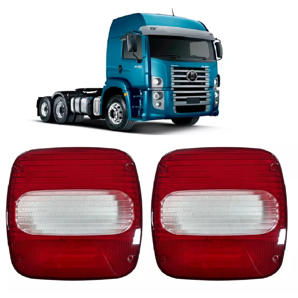 Lente Lanterna Traseira Marmitão Bicolor VW Constellation em Oferta na Shopee