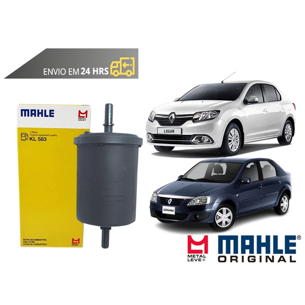 Filtro de Combustível Renault Logan todos de 2007 a 2024 Original Mahle Metal Leve em Oferta na Shopee