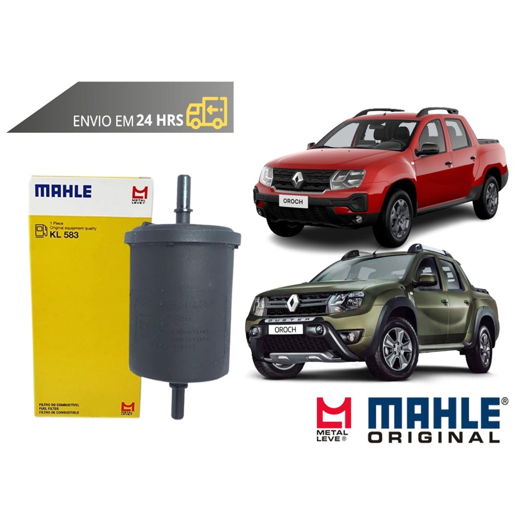 Filtro de Combustível Renault Oroch todos de 2015 a 2024 Original Mahle Metal Leve