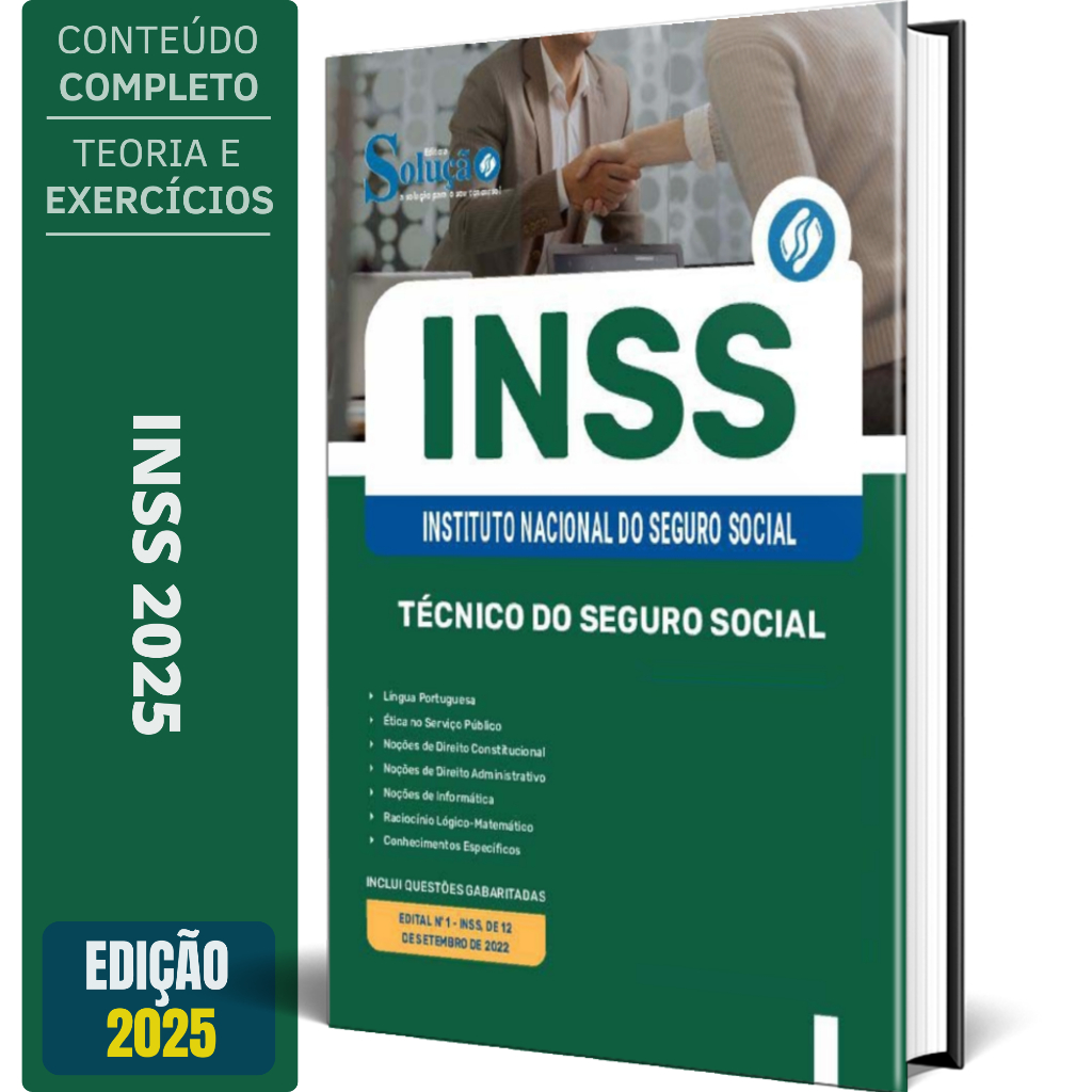 Imagem Apostila Concurso Inss - Técnico Do Seguro Social Inss