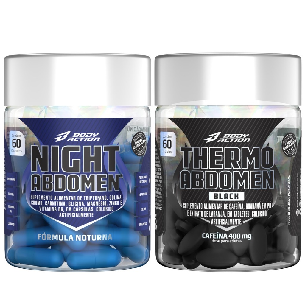 Night Abdomen 60 caps + Thermo Abdomen Black 60 comp Bodyaction