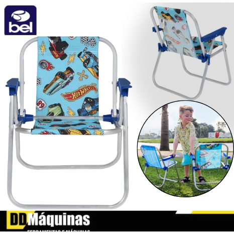 Cadeira De Praia Infantil Azul - Belfix - Home & Living