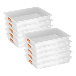 KIT 10 BANDEJAS PLÁSTICAS 737 BRANCA PARA AÇOUGUE MULTIUSO  7 5L - PLEION em Oferta na Shopee