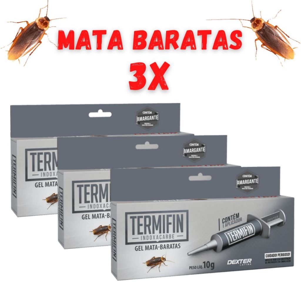 Kit 3 termifin gel para barata 10g cada em Oferta na Shopee