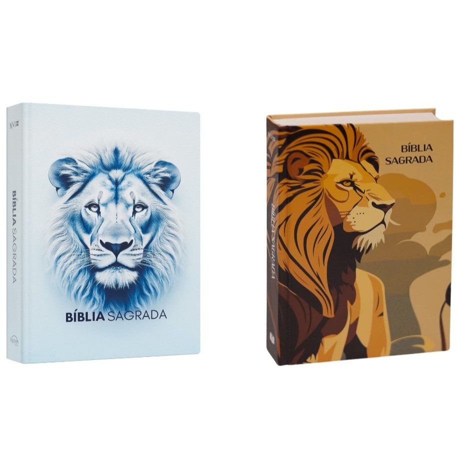 Kit Bíblia Sagrada | NVI | Leão Luz + Bíblia Sagrada | NVI | Leão Rei - Books & Magazines