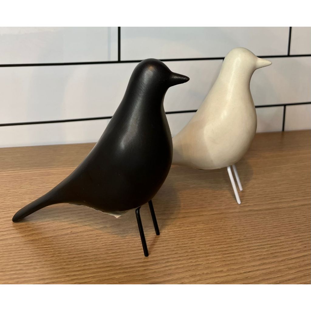 Escultura Pássaro Decorativo 14 cm Altura Cerâmica  Decoração