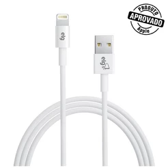 Cabo Lightning, Sincronização e Recarga 12W 2.4A, Certificação Apple MFi, 1 metro, Branco, C810, ELG