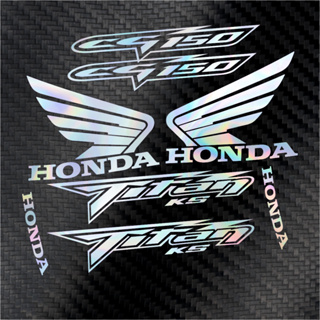 Compatível Adesivo recortado vinil Holografico compativel moto CG Titan150 / acompanha máscara de aplicação em Oferta na Shopee